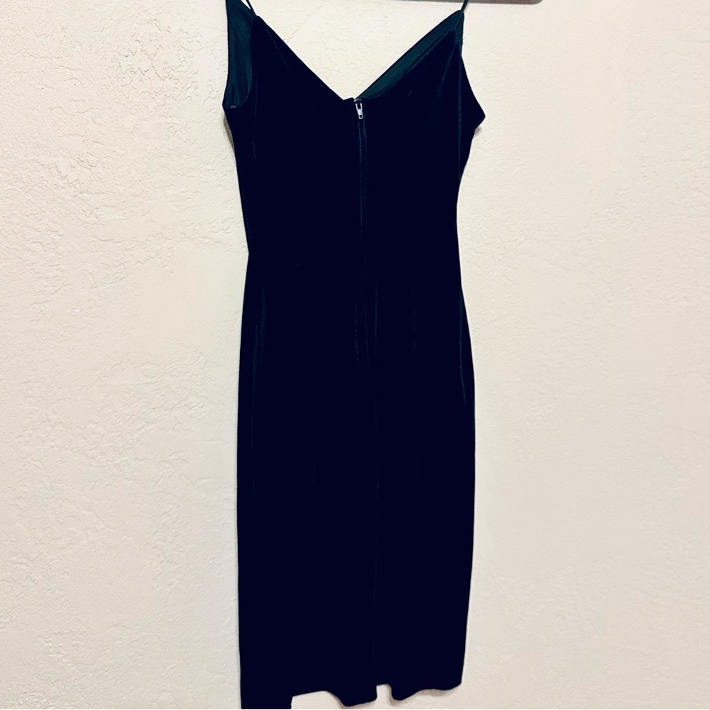 B. Smart Classic Black Velvet Mini Dress size XS NWOT
